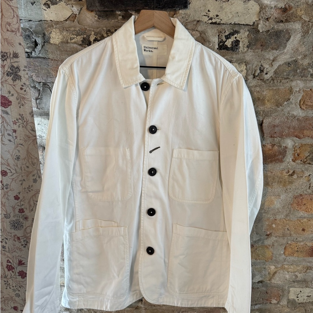 Universal Works Men's Bakers Jacket - Ecru